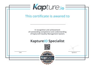 kapture.io academy specialist