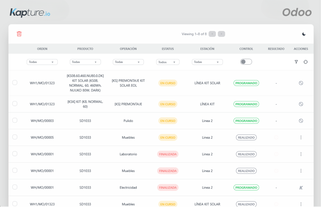 Integracion Kapture.io y ERP Odoo