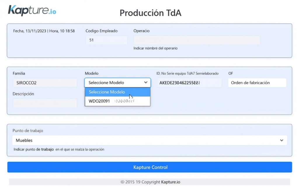 No conformidades Kapture.io QMS