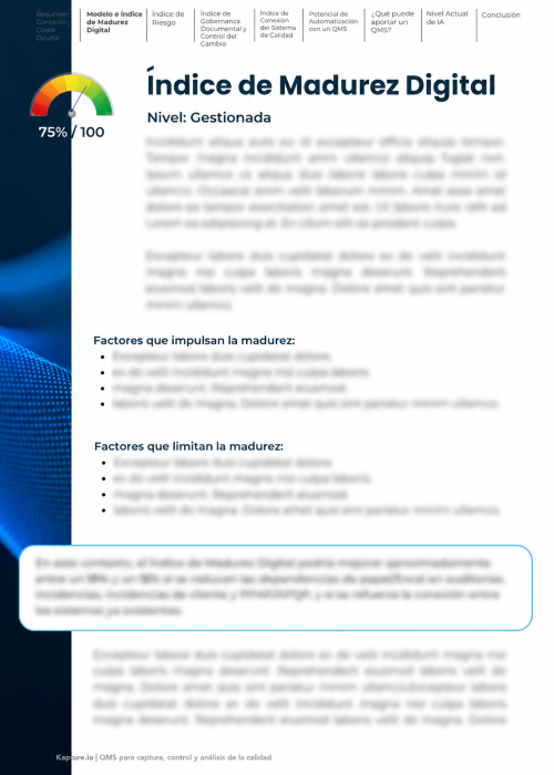 Índice de Madurez Digital incluido en el diagnóstico